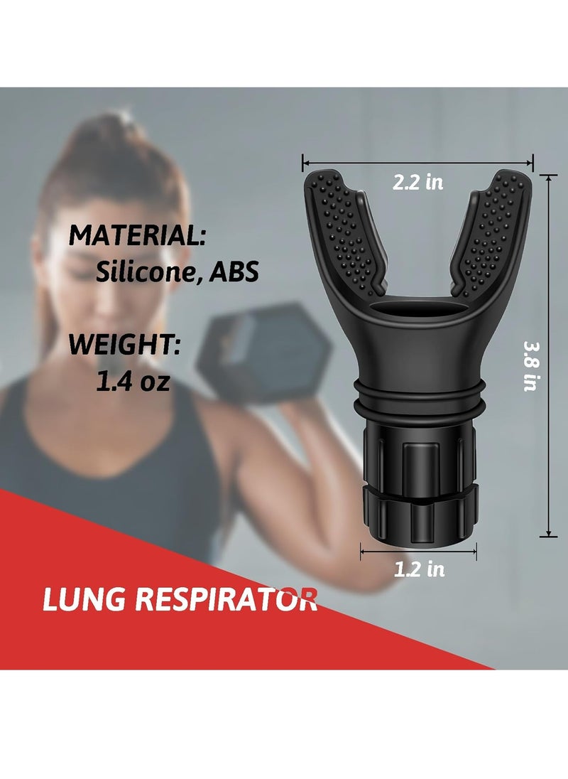 Fanski - Spirometry Breathing Exercise Device, Lung Exerciser Device with Adjustable Resistance, Boost Lung Capacity & Abdominal Strength, Inspiratory Muscle Trainer Device O2 Lung Trainer - Image 1