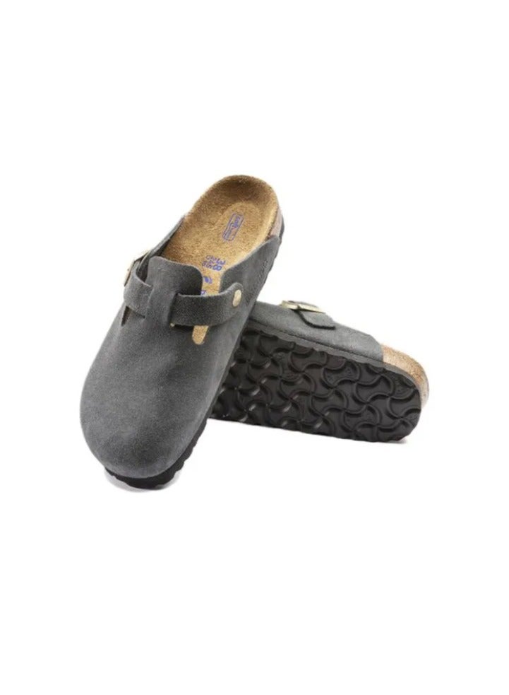 BIRKENSTOCK Boston Soft Footbed Suede Leather-Wide（Sizing runs large; order one size smaller） - Image 2