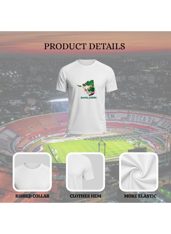 PRINTSHOP4ME Bangladesh Cricket Player Name Dry Fit T-Shirt For Men | Lightweight Half Sleeve Round Neck Jersey | Ideal For Sports,Training & Casual Wear - Image 4