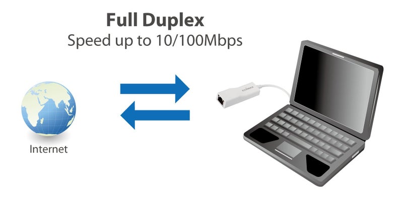 Edimax USB 2.0 Fast Ethernet LAN Adapter, USB to RJ45 100Mbps Network LAN Converter, Plug and Play, Windows, MacBook Pro/Air and More, EU-4208, White - Image 4