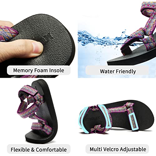 Muboliy Women's Original Sandals Sport Water Sandals with Arch Support Yoga Mat Insole Outdoor Hiking Sandals Light-Weight Shoes - Image 4