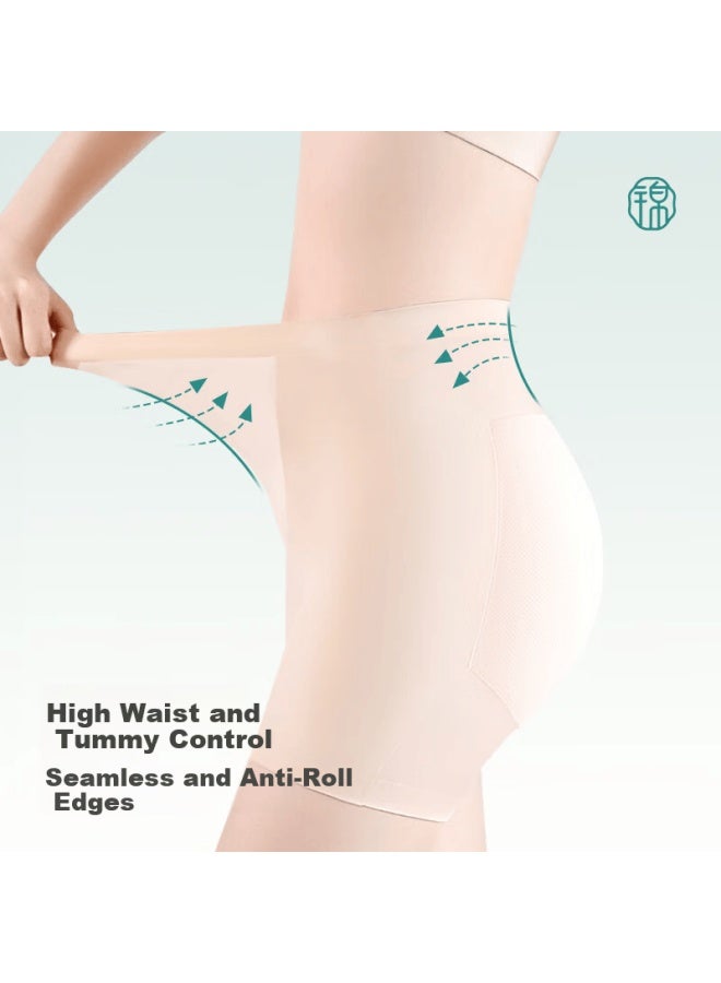 Jindu High-waist Shaping Seamless Lifting Panties Peach Hip Enhancer Nude Xxl - Image 3