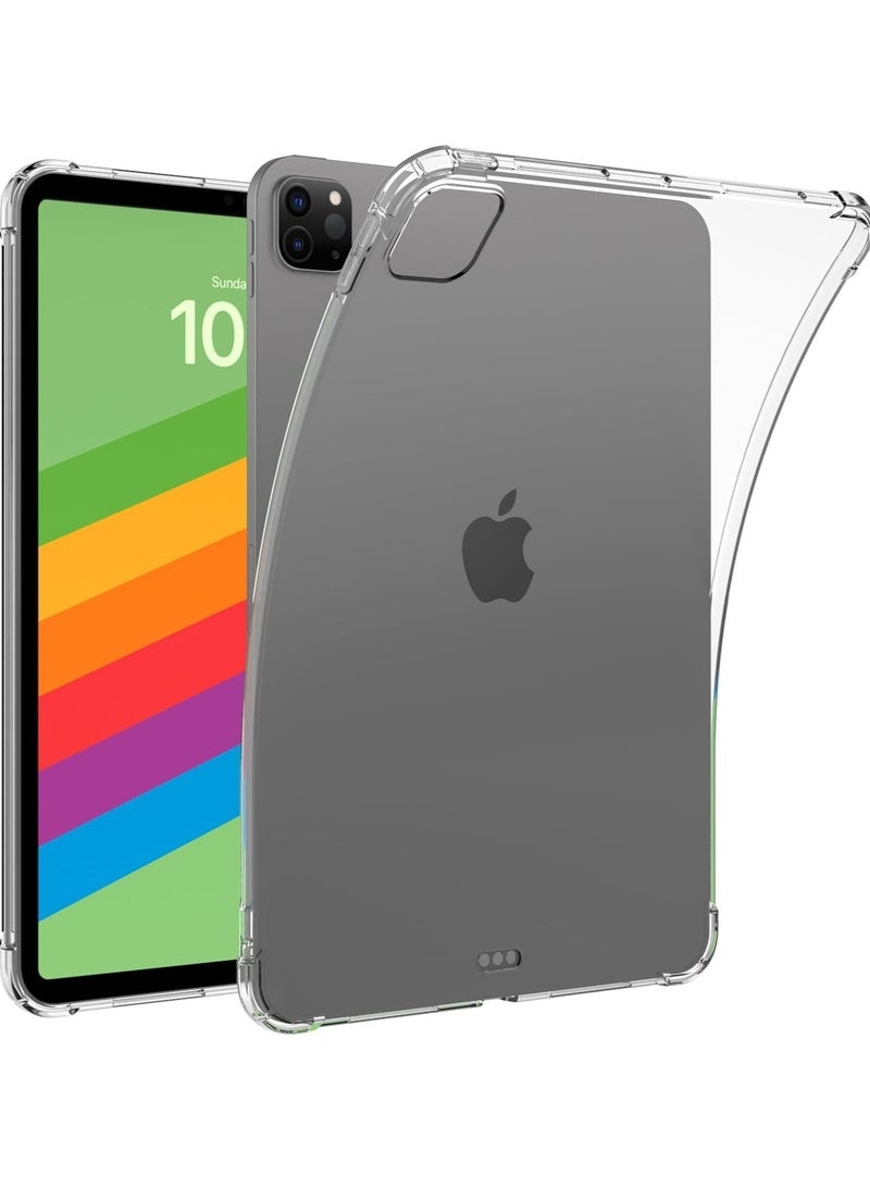 new Case for iPad Air 13" 2024,TPU Soft Lightweight Protective Cover Anti-Scratch Back Shockproof Phone Case for iPad Pro 13 Inch (Clear) - Image 2
