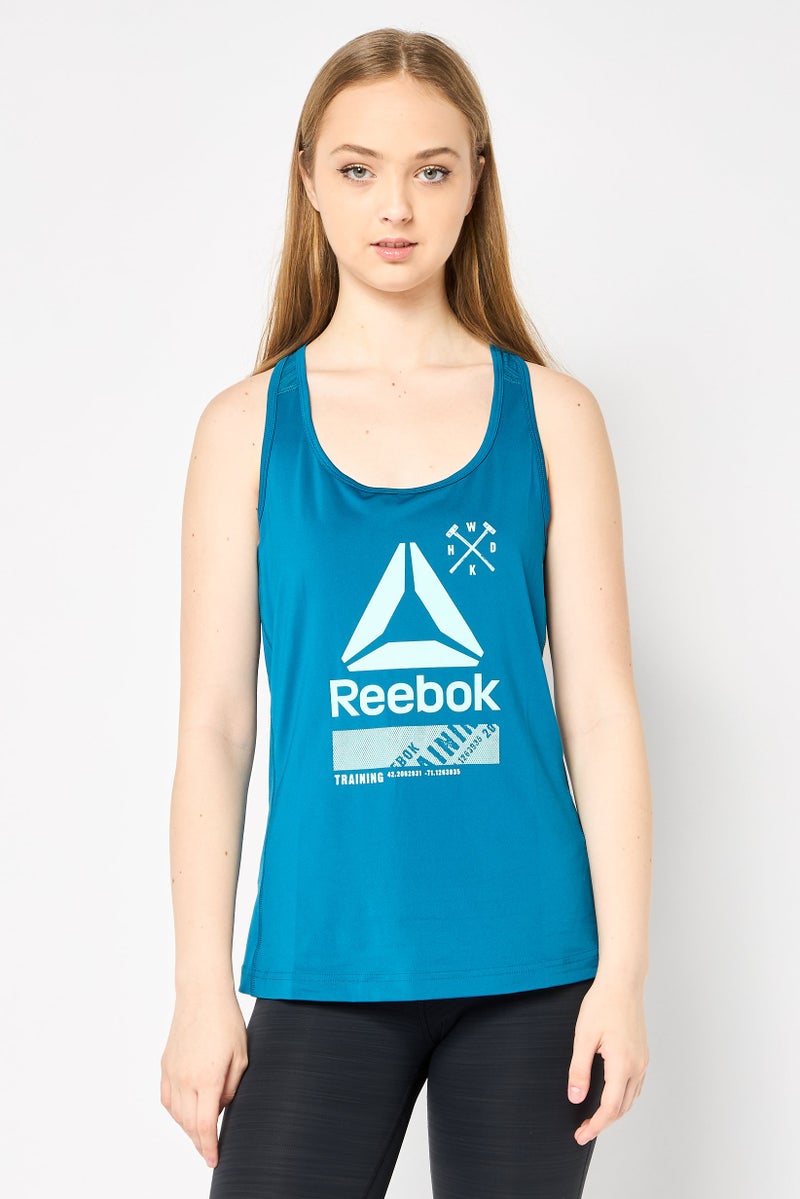 Reebok Women Sportswear Fit Sleeveless Training Tank Top, Multicolor - Image 1