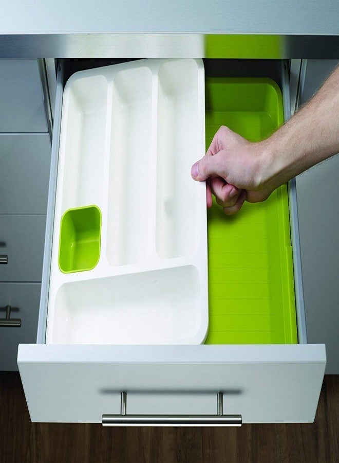 BLAPOXE Kitchen Drawer Expandable Cutlery Tray Plastic Drawer Holder for Spoon,Knives etc Utensils Storage Organizer - Image 5