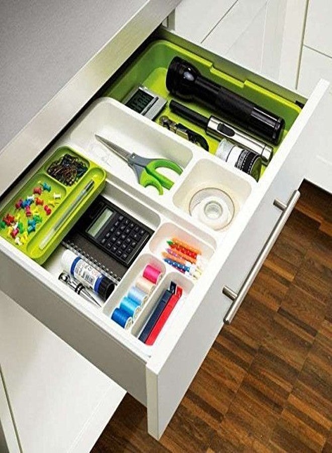 BLAPOXE Kitchen Drawer Expandable Cutlery Tray Plastic Drawer Holder for Spoon,Knives etc Utensils Storage Organizer - Image 3