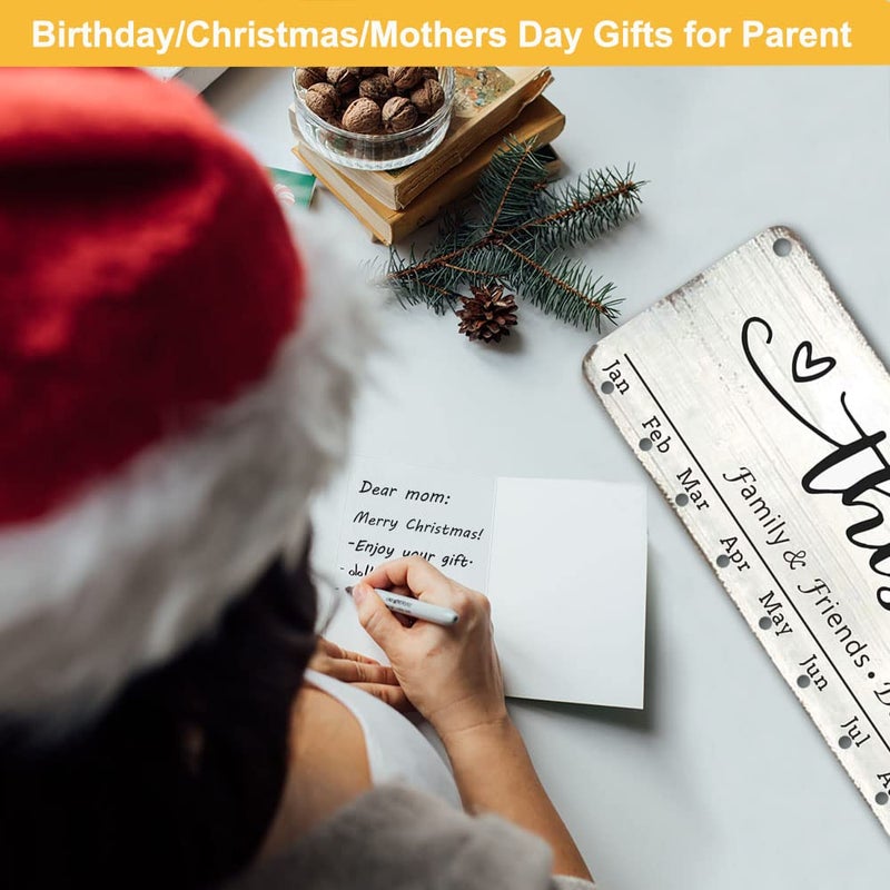 WISIEW Grandma Mother Best Christmas Gifts from Son in Law  Family Birthday Tracker Calendar Board Wall Hanging to Reminder Important Day  Gifts for Mom Birthday Unique Ideas for Christmas Gift  Birthday - Image 2