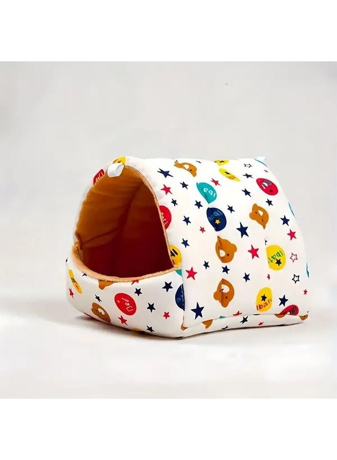 برج قفص عش الطيور الدافئ المتوسط سرير مريح للحيوانات الأليفة للببغاوات وعصافير الكناري والطيور والهامستر - Image 1