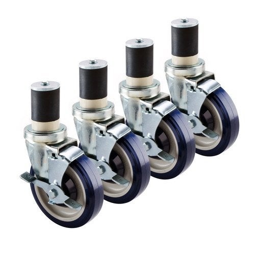 Krowne Economy Series 158 Stem Worktable Caster 5 Wheel Set Of 4 30129S