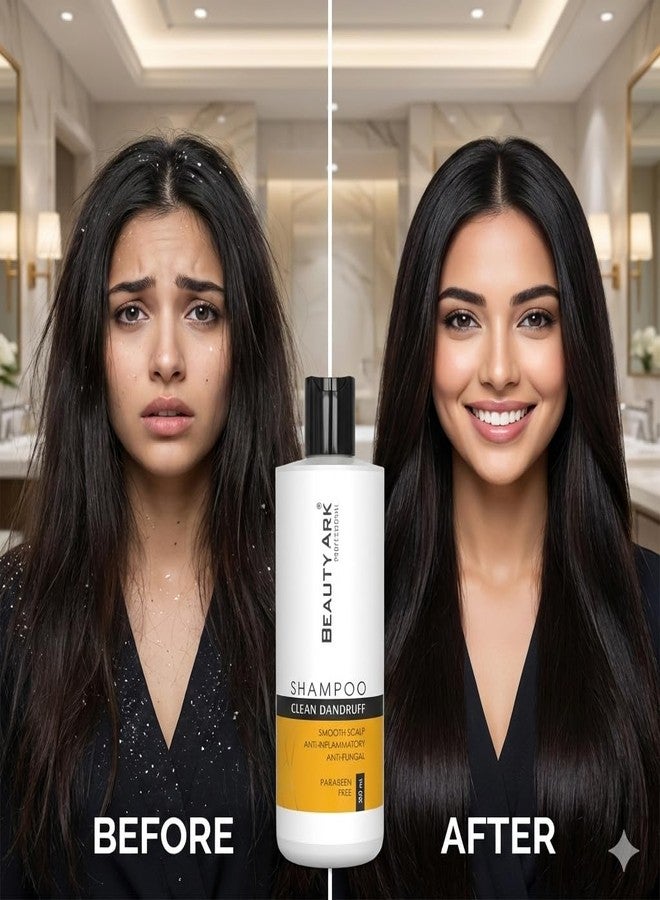 Beauty Ark Clean Dandruff Hair Shampoo, Smooth Scalp, Anti-Inflammatory, Anti-Fungal, Parabeen Free, 200ml (Pack of 2) - Image 3