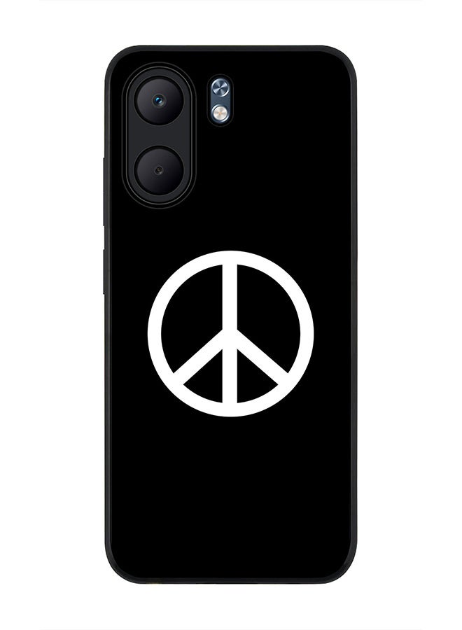 Stylizedd For Oppo A5x 5G / A5x 4G Case,Slim fit Camera Protection, Shockproof Thin Phone cover  - Peace Sign
