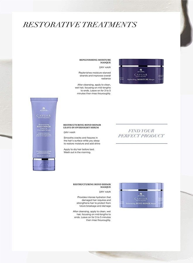 Alterna Caviar Anti-Aging Restructuring Bond Repair Leave-in Overnight Serum, 3.4-Ounce (2-Pack) - Image 5