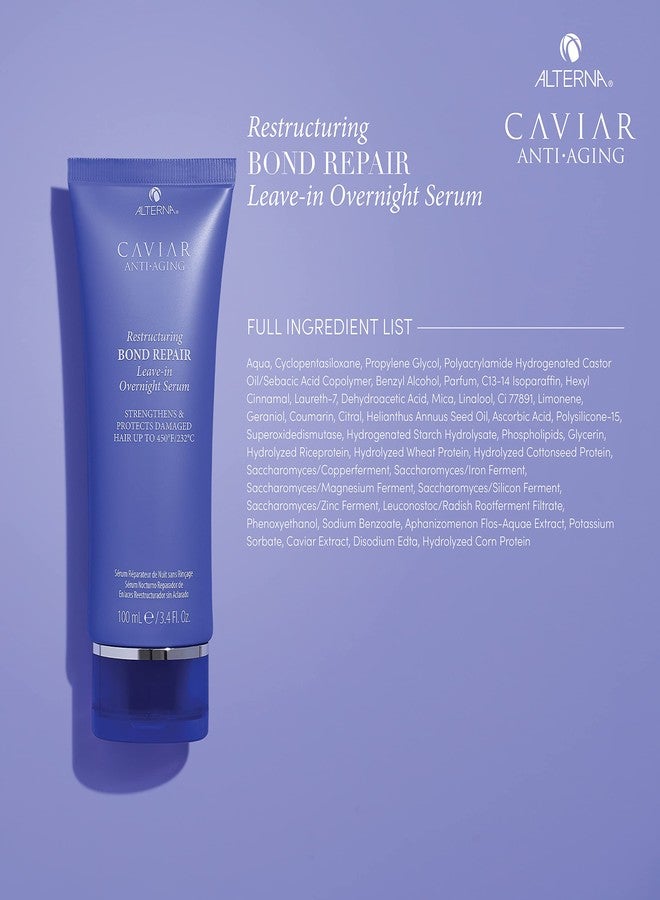 Alterna Caviar Anti-Aging Restructuring Bond Repair Leave-in Overnight Serum, 3.4-Ounce (2-Pack) - Image 3