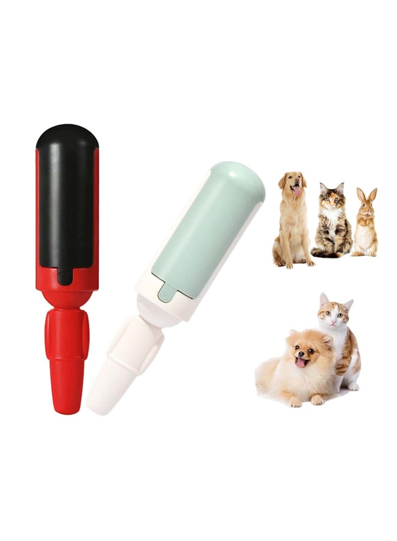 SOLARAE Pet Hair Remover Roller, 2PCS Dog Hair Remover, Hair Remover Roller, Reusable Lint Brush, Dog Cat Remover Roller, Fluff Remover for Clothes, for Carpet, Clothes, Bedding, Sofa - Image 2