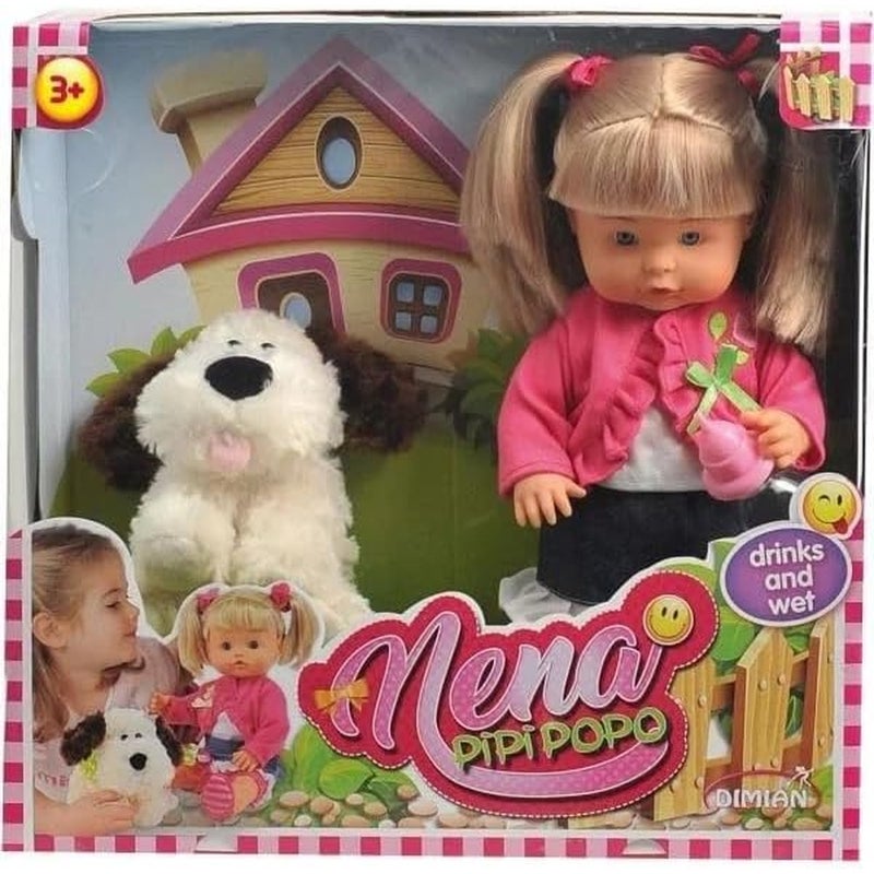Dimian 36CM NENA DOLL WITH PLUSH Dog - 8584 - Image 1