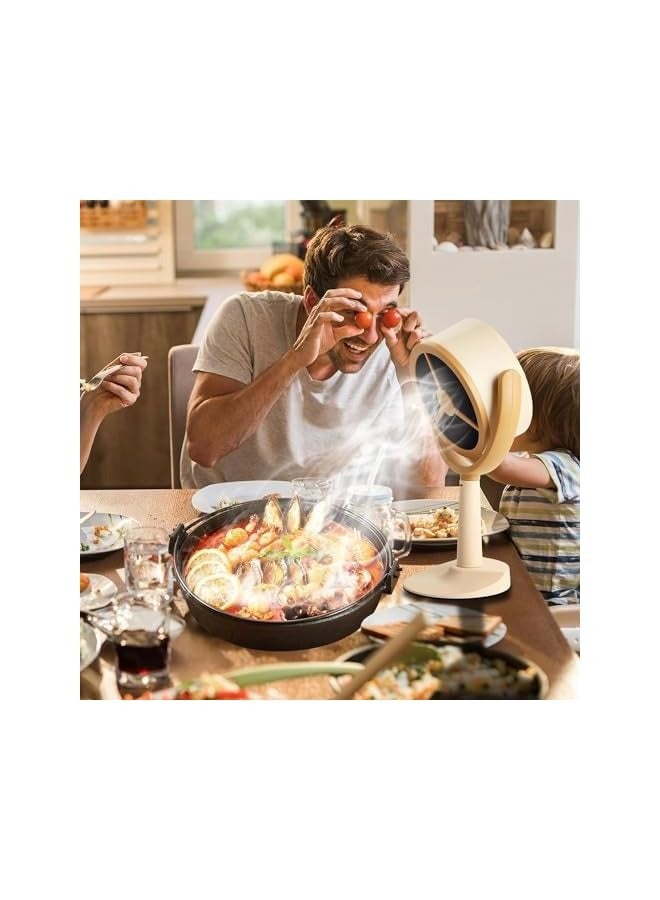 إيروريكس غطاء نطاق صغير محمول لسطح المكتب، غطاء نطاق صغير لسطح المكتب، غطاء نطاق عالي الرياح، مروحة عادم مطبخ محمولة للشواء الداخلي، وعاء ساخن وRV، كوب تجميع الزيت، 5 مرشحات متضمنة  - Image 3