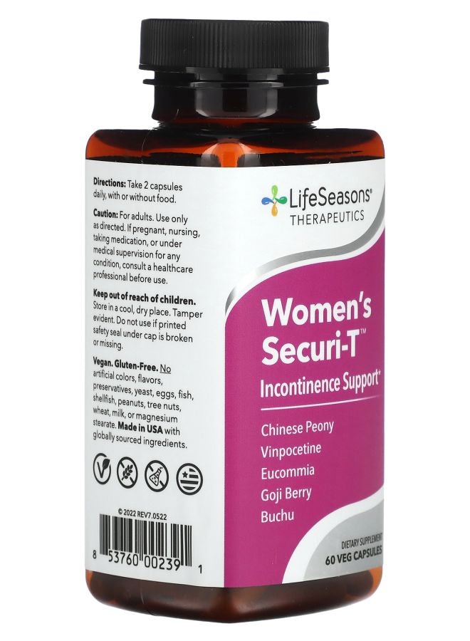 LifeSeasons Women's Securi-T 60 Veg Capsules - Image 2