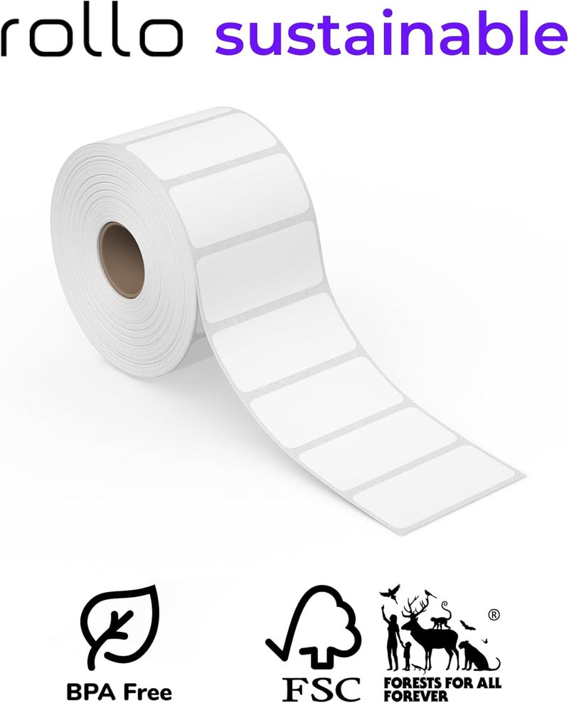 ROLLO Direct Thermal 2X1 Barcode Labels - Roll Of 1,000 Thermal Labels (Commercial Grade) - Image 3