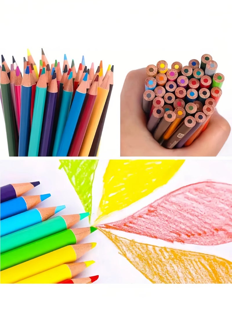 72 Colors Erasable Colored Pencils, 0.5mm Wire Diameter, HB Hardness, Professional, for Adult Artists, Color Pencil Set, Lapices de Colores, Map Pencils, Bulk  - Image 3