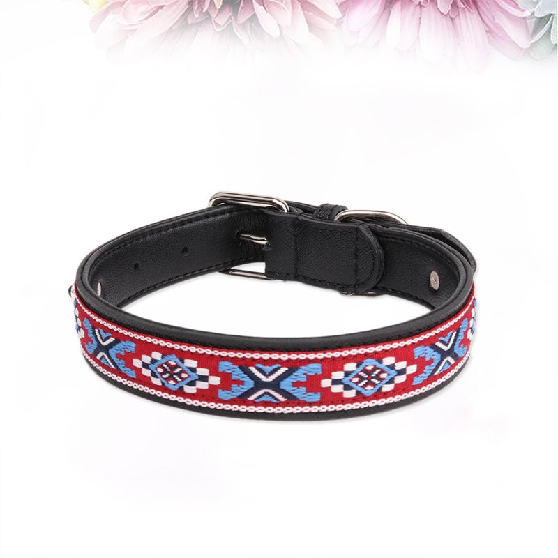 1pc 2.0*40cm Pet Collar Folk-custom Leather Pet Dog Puppy Collar For Pet Dogs - Image 5