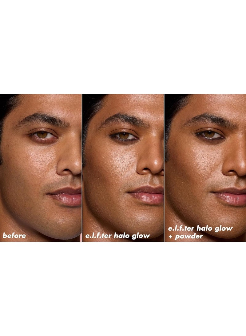 elf Halo Glow Powder Filter, Pressed Finishing Powder,  Tan Neutral Warm - Image 3