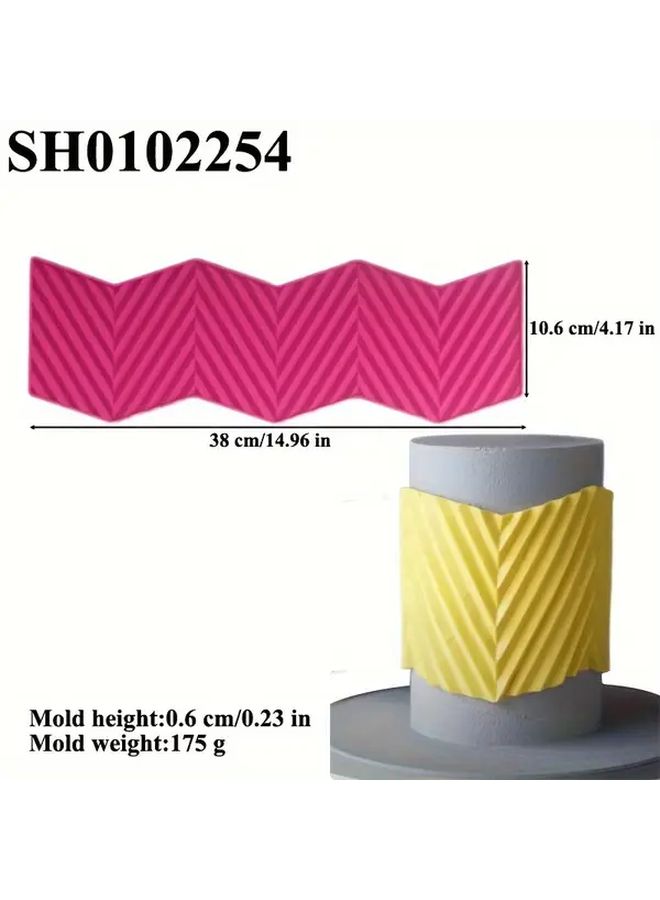 Versatile Silicone Cake Border Mold 2252 for Baking Weddings Birthdays Parties - Image 4