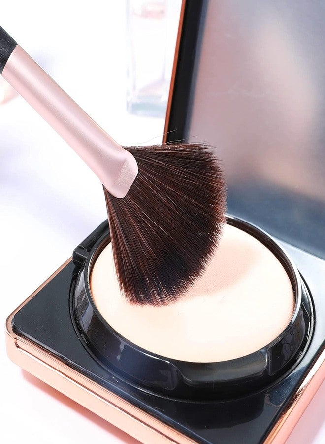 ENERGY Fan Brush Professional Blush Brush Soft Vegan Synthetic Makeup Brush for Face Highlighting,Buffing and Blending with Powder Cream Cosmetics Blusher Highlighter Applicator - Image 2