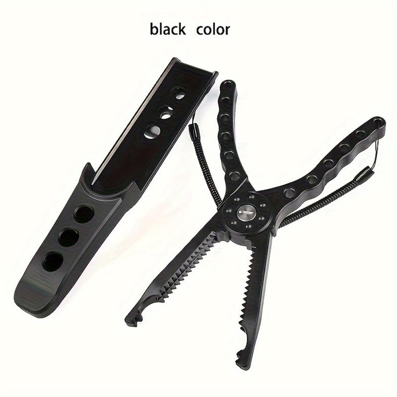High Index PC Fishing Pliers with Hook Remover Non Slip Grip Lanyard and Lure Clamp - Image 3