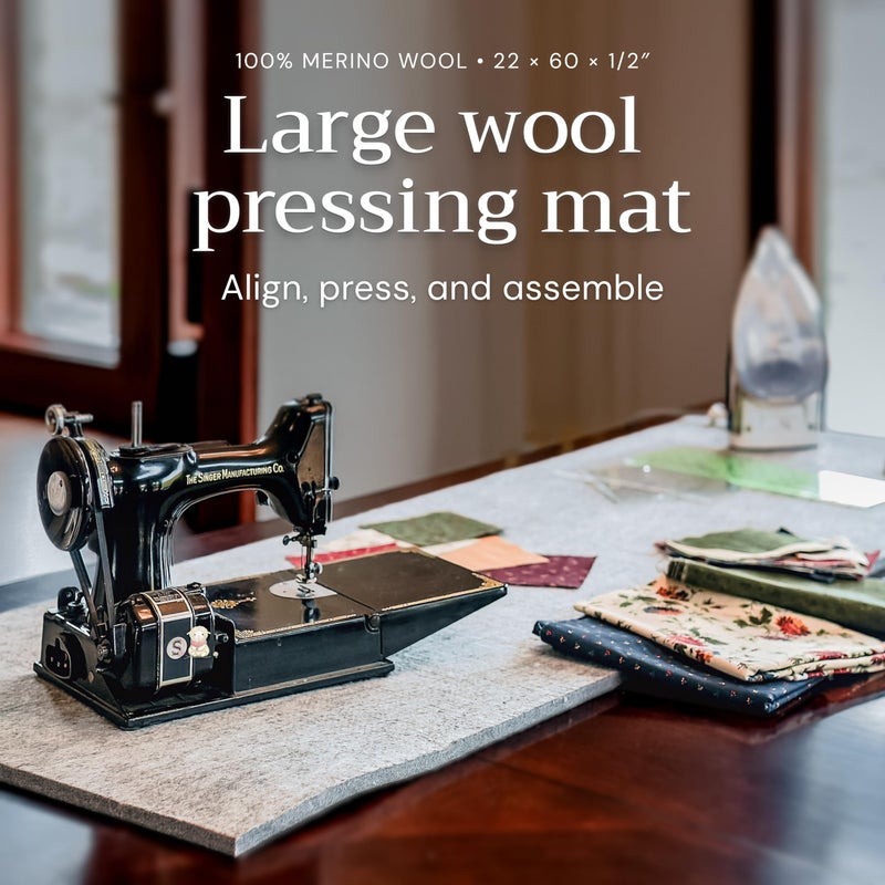 Novodon Merino Wool Pressing Mat 22" x 60" 100% Wool Pressing Mat for Quilting and Ironing Mat - Image 2