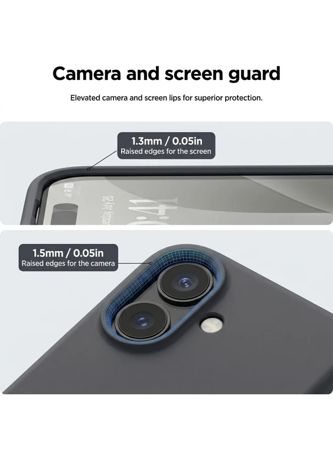 Mobcos Mobcos iPhone 17 Grey Elite Logo Mobcos iPhone 17 Grey Elite Logo Premium Silicone Magnetic Wireless Charging Case for iPhone | Silky Soft Touch | Military-Grade Shockproof Protection | Strong Magnetic Compatibility | Luxury Slim Cover  | Best Price UAE