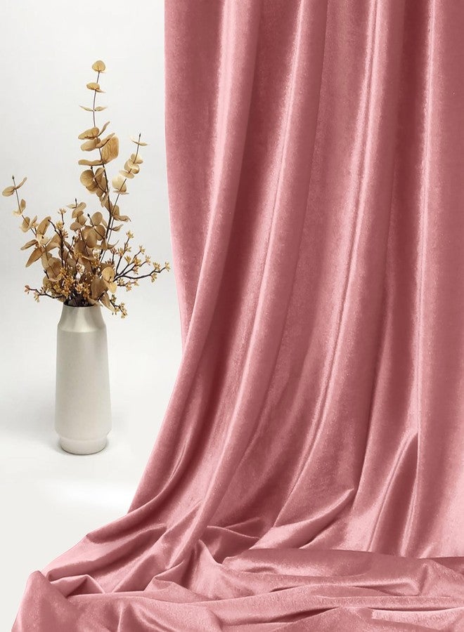 KKJIAF Dusty Rose Stretch Velvet Fabric 60 Inch Wide, 1 Yard Soft Stretchy Fabric for Sewing Clothes, Apparel, Costume, Crafts - 90% Polyester 10% Spandex - Image 4