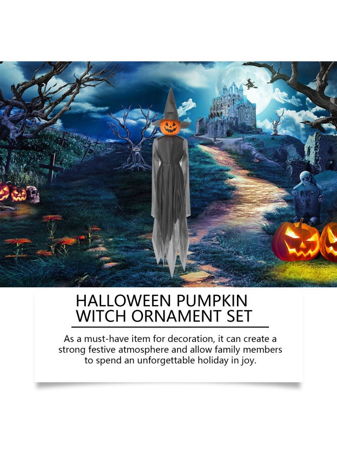 Dowmoo Halloween Pumpkin Witch Hanging Ornaments Suit Halloween Party Atmosphere Decoration Props - Image 3