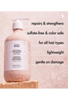 BONDIBOOST BONDIBOOST Rapid Repair Bond Builder + Shampoo for Damaged Hair [10.14 fl oz], Strengthening Formula for Restoring + Rebuilding Hair, Deep Conditioning + Nourishing Treatment for Healthier Results  - Image 2
