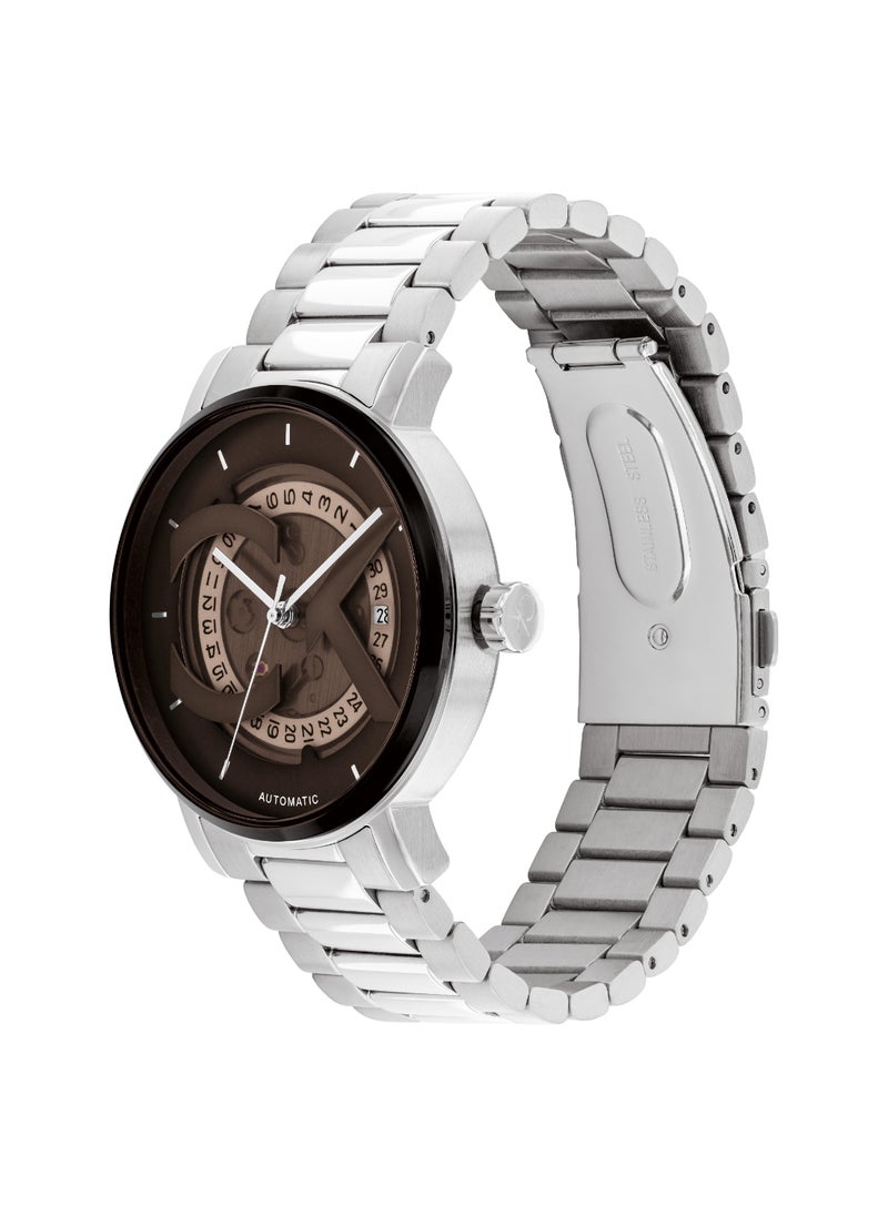 CALVIN KLEIN CALVIN KLEIN ROUND ANALOG UNISEX'S BROWN CASE WATCH - 25300018  - Image 1