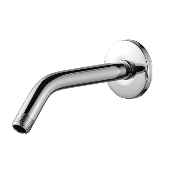 SHOWER ARM WITH FLANGE 6 IN WALL MOUNT REPLACEMENT ANGLE SHOWER HEAD ARM WALLMOUNTED FOR FIXED SHOWER HEAD HANDHELD SHOWERHEAD CHROME