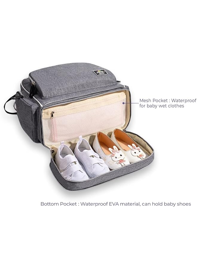 إيروريكس حقيبة حفاضات سيجنيتشر باللون الرمادي - Image 5