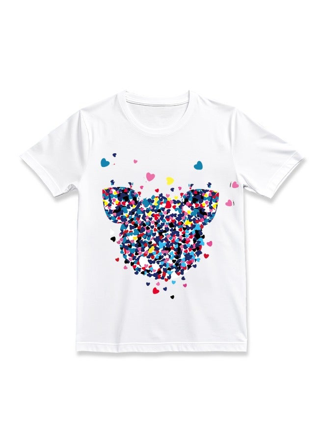 Cartoon T-Shirts, Boys' Cotton Tops, Short-Sleeved, Breathable, Sports, Summer Short-Sleeved Girls, Suitable For Children Aged 3-12 Years Old  - Image 1