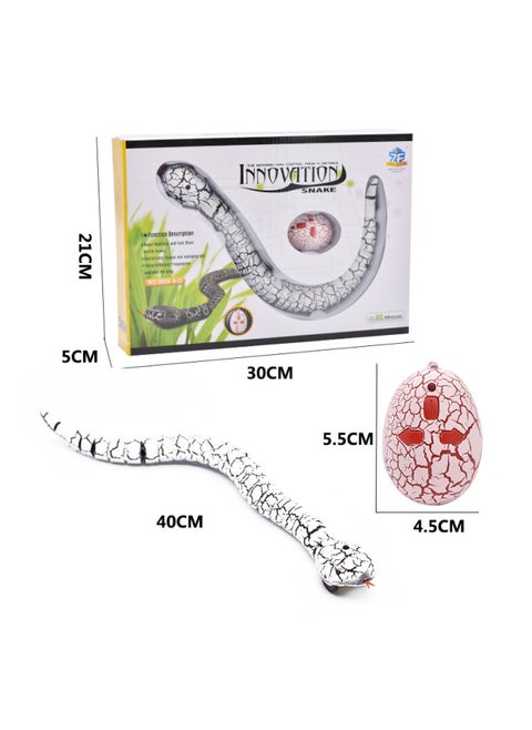 Explosions Strange Simulation Remote Control Animal Infrared Trick Remote Control Snake Remote Control Caterpillar Toy-Color:Remote Control White Snake