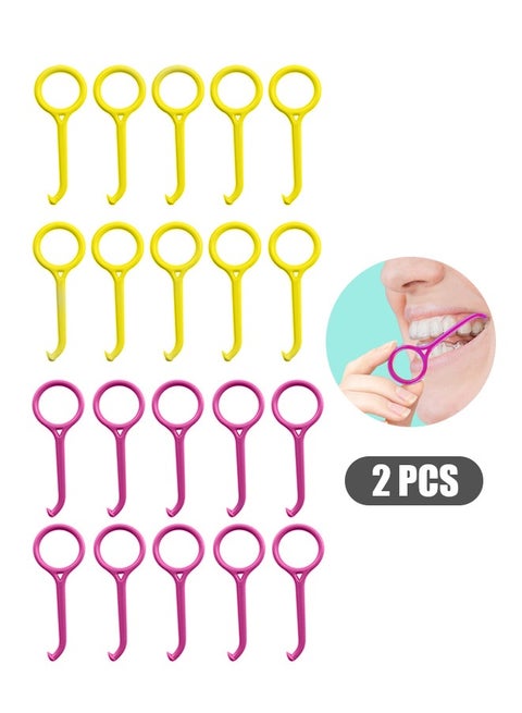 20 Pcs Aligner Removal Tool Retainer Remov, Retainer Remover for Invisible Braces, Invisible Tooth Removal Aligner Chewies and Removal Tool Kits for Tooth Cleaning Oral Care (Yellow+Pink)