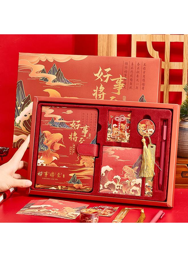 Bluejw Notebook Gift Box Printed Suit Forbidden City Creative Products Chinese Style Notebook High Color Value Hand Book - Image 4