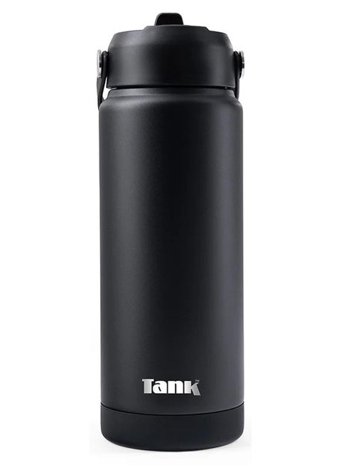 Tank Move, 750ml, Stainless Steel Bottle, BPA free, insulated, Leakproof - Black