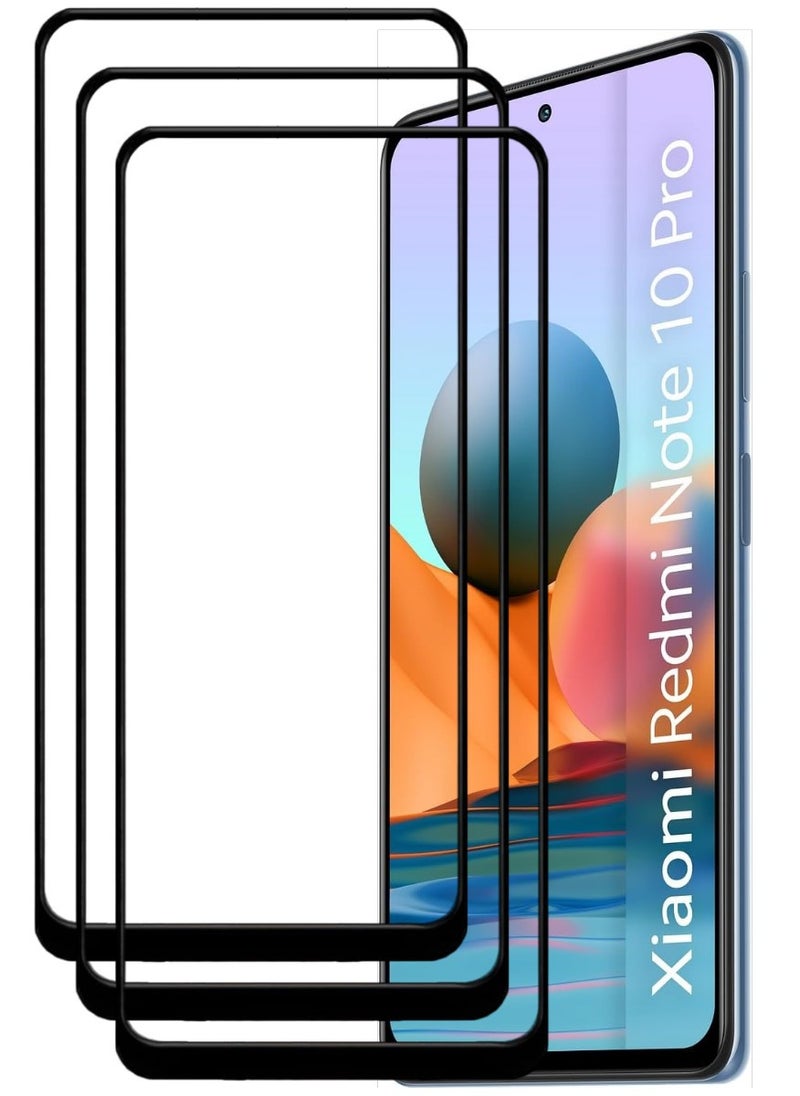 ACLIX 3 Pieces Antistatic ESD Dustproof Premium Quality High Definition Tempered Glass Screen Protector Designed For Xiaomi Redmi Note 10 Pro - Image 1