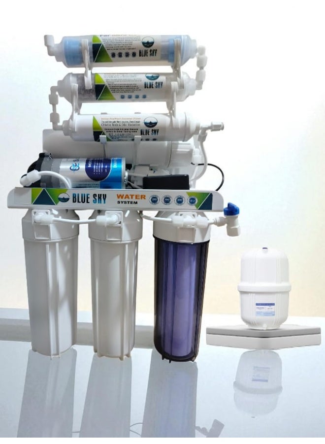 سول فلتر مياة 7مراحل ترشيح بتقنية جديدة من بلو سكاي مع ممبرين 75 جالون - Image 1