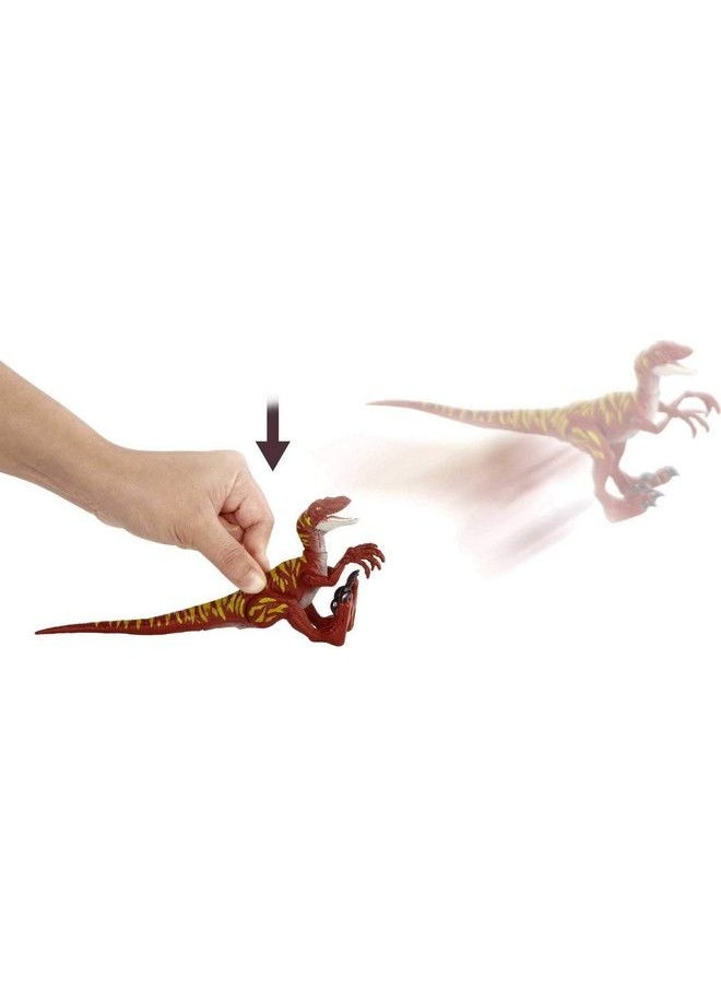 Jurassic World Toys Jurassic World Velociraptor Jumping Savage Strike Dinosaur Action Figure, Smaller Size, Attack Move Iconic To Species, Movable Arms & Legs, Great Gift For Ages 4 Years Old & Up  - Image 3