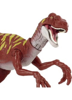 Jurassic World Toys Jurassic World Velociraptor Jumping Savage Strike Dinosaur Action Figure, Smaller Size, Attack Move Iconic To Species, Movable Arms & Legs, Great Gift For Ages 4 Years Old & Up  - Image 4