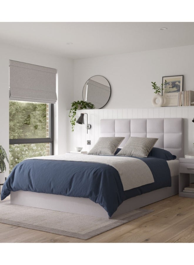Bed and Mattress Home Berlin Upholstered Super King Size ( 200 X 200 ) Grey Color Bed 