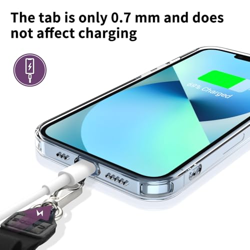 CACOE Phone Lanyard 2 Pcs Adjustable Neck Strap,4 Pcs Patches,Universal Crossbody Multifuctional Polyester Lanyards Compatible with Most Smartphones(Black+Purple) - Image 3