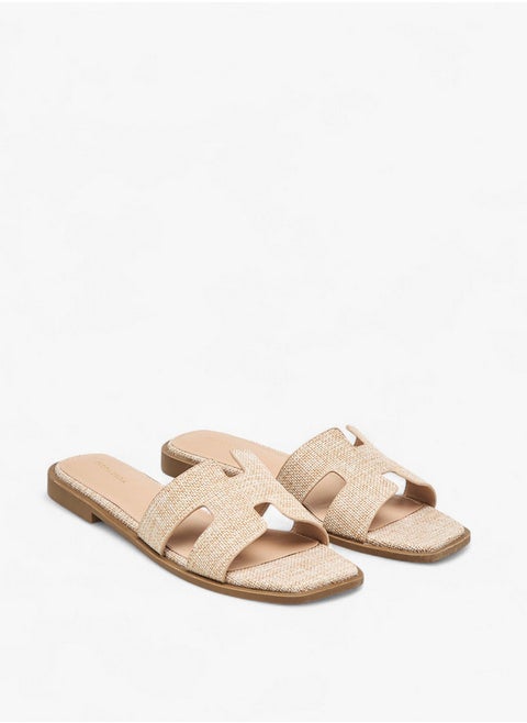 Women's Textured Slip-On Flat Sandals