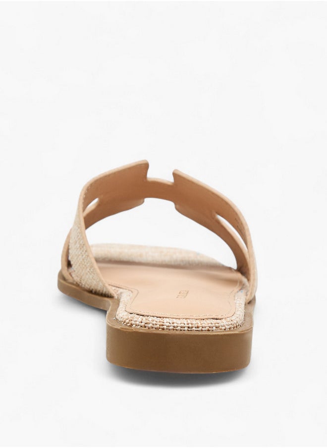 Women's Textured Slip-On Flat Sandals