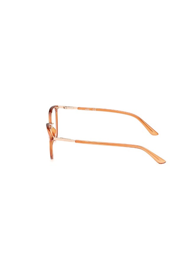 GUESS Gu2957 Cat Injected Frames For Women Size 53, Shiny Light Orange - Image 2
